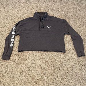 WOMEN’S PINK CROP TOP SWEATER